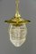 Art Deco Pendant with Cut Glass Shade, Vienna, Austria, 1920s, Image 4