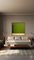 Bodasca, Composizione minimalista verde anice, Dipinto ad acrilico, Immagine 9