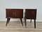 Italian Bedside Tables in Mahogany, 1950, Set of 2 5