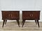 Italian Bedside Tables in Mahogany, 1950, Set of 2, Image 1