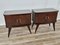 Italian Bedside Tables in Mahogany, 1950, Set of 2, Image 2