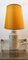 Keramiklampe mit Bienen und ovalem Lampenschirm 19