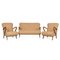 20th Century Italian Sofa and Armchairs in Toffee Bouclé by Paulo Buffa, 1950s, Set of 3 1