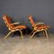 20th Century Danish Curved Beech and Tan Leather Chairs from Farstrup Møbler, 1970s, Set of 2, Image 5