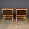 20th Century Danish Curved Beech and Tan Leather Chairs from Farstrup Møbler, 1970s, Set of 2, Image 6