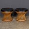 20th Century Bamboo Low Stools, 1960s, Set of 2 4