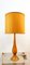 Lampadario in vetro di Murano dorato con paralume, Immagine 15