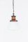 Lámpara colgante vintage de opalino, Imagen 8