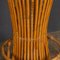 20th Century Italian Standing Dry Bar and Stools in Bamboo, 1960s, Set of 3 34