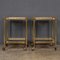20th Century French Brass and Glass Drinks Trolleys, 1970s, Set of 2, Image 3
