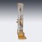 Reloj de repisa de latón y vidrio acrílico del siglo XX de Jaeger-LeCoultre, años 60, Imagen 4