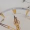 Horloge de Cheminée 20ème Siècle en Laiton et Verre Acrylique de Jaeger-LeCoultre, 1960s 14