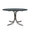 Italian Glass and Tubular Metal Dining Table, 1970s, Image 1