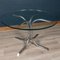 Italian Glass and Tubular Metal Dining Table, 1970s, Image 9