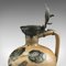 English Victorian Ceramic and Silver Flagon by Arthur Barlow 8