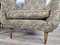 Vintage Italian Floral Armchairs with Wooden Feet and Padded Pillow, 1970, Set of 2 25