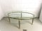 Glass Table with Brass Frame, 1960s 5