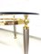 Glass Table with Brass Frame, 1960s 3
