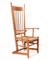 Arts & Crafts Art Nouveau High Back Armchair in Oak with Rush Seat, 1900s, Image 2