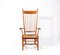 Arts & Crafts Art Nouveau High Back Armchair in Oak with Rush Seat, 1900s 4