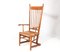 Arts & Crafts Art Nouveau High Back Armchair in Oak with Rush Seat, 1900s, Image 3