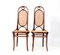 Art Nouveau Model 17 High Back Chairs in Beech by Michael Thonet for Gebrüder Thonet Vienna Gmbh, 1890s, Set of 2 3