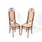 Art Nouveau Model 17 High Back Chairs in Beech by Michael Thonet for Gebrüder Thonet Vienna Gmbh, 1890s, Set of 2 1