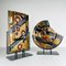 Geometrische Vasen aus Muranoglas, Italien, 2000er, 2er Set 1