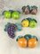 Vintage Italian Glazed Terracotta Fruit, 1980s, Set of 5 1