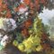 A. Sornay, crisantemos y margaritas, óleo sobre lienzo, del siglo XIX, enmarcado, Imagen 4