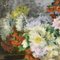 A. Sornay, crisantemos y margaritas, óleo sobre lienzo, del siglo XIX, enmarcado, Imagen 6