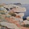 Louis Haas, Paesaggio marino, Olio su tela, XX secolo, Incorniciato, Immagine 4