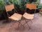 Creole Boat Folding Chairs in Stainless Steel and Canvas attributed to Maurizio Gucci, 1985, Set of 2 4