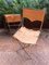 Creole Boat Folding Chairs in Stainless Steel and Canvas attributed to Maurizio Gucci, 1985, Set of 2, Image 12