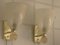 Pulegoso Murano Glas Wandlampen mit Glitzer und goldenen Blasen im Stil von Barovier, 2000er, 2er Set 17