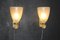 Pulegoso Murano Glas Wandlampen mit Glitzer und goldenen Blasen im Stil von Barovier, 2000er, 2er Set 9