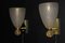 Pulegoso Murano Glass Wall Lights with Glitter and Gold Bubbles in the style of Barovier, 2000s, Set of 2, Image 1