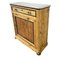 Antique Wooden Entrance Cabinet with White Carrara Marble Top 5