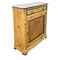 Antique Wooden Entrance Cabinet with White Carrara Marble Top, Image 3
