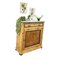 Antique Wooden Entrance Cabinet with White Carrara Marble Top, Image 4