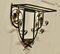 French Iron and Gilt Hall Coat Hooks with Mirror, 1950s 6