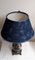 Antique Table Lamp with Beige-Blue Ceramic Foot, 1890s, Image 3