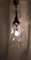 Lampada da soffitto vintage in ottone e cristallo, anni '60, Immagine 5