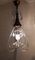 Lámpara de techo vintage de latón y cristal, años 60, Imagen 4