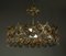 Chandelier in Gold Plate and Faceted Crystals from Palwa, 1970s, Image 6