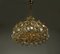 Chandelier in Gold Plate and Faceted Crystals from Palwa, 1970s 4