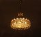 Chandelier in Gold Plate and Faceted Crystals from Palwa, 1970s 3