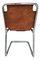 Stühle aus Metall & Leder im Stil von Pascal Mourgue, 1970er, 4er Set 2