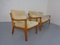 Mid-Century Danish Senator 3-Seater Sofa and Armchair in Teak by Ole Wanscher for Poul Jeppesen, 1960s, Set of 2 23