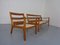 Mid-Century Danish Senator 3-Seater Sofa and Armchair in Teak by Ole Wanscher for Poul Jeppesen, 1960s, Set of 2 9
